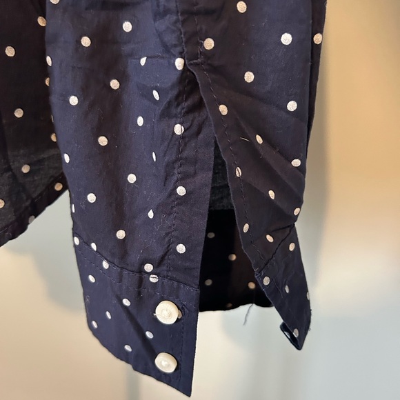Tommy Hilfiger Classic Polka Dot Button-Down Blouse - Picture 4 of 8